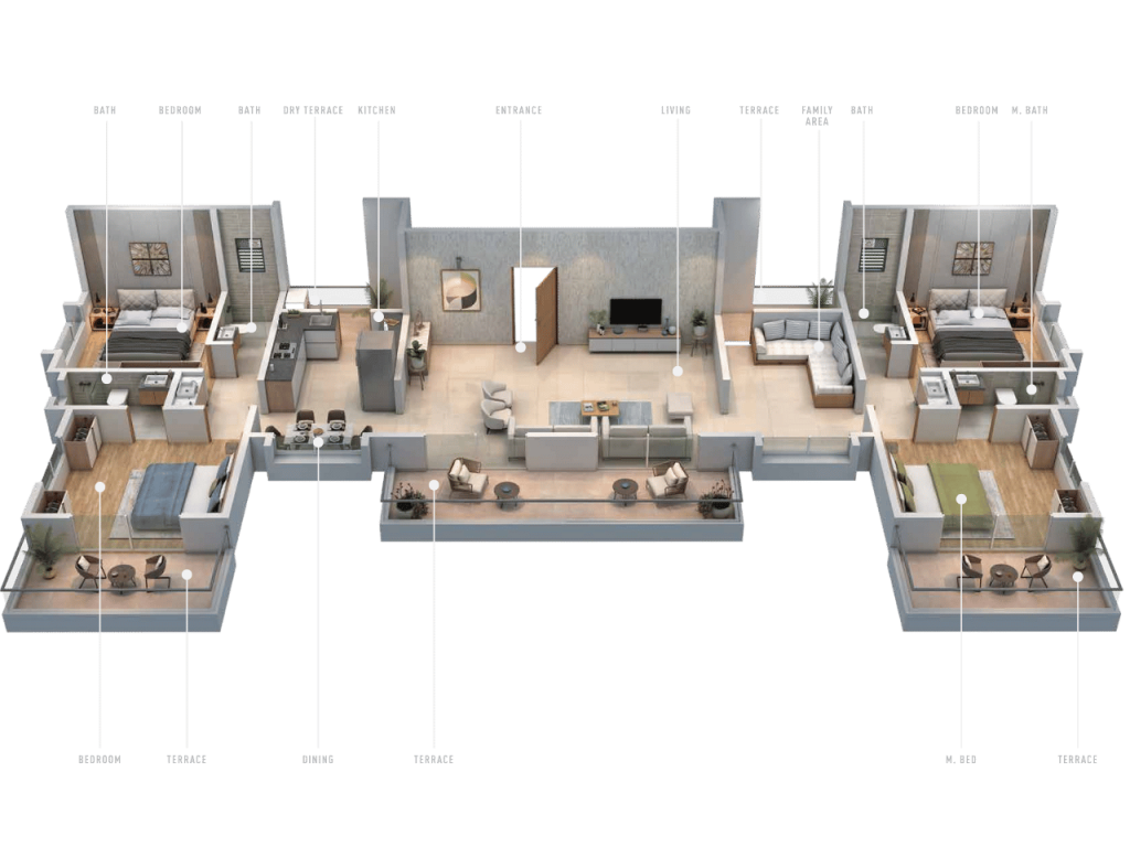 Premium 4 BHK Flats at Urban Skyline Phase 2