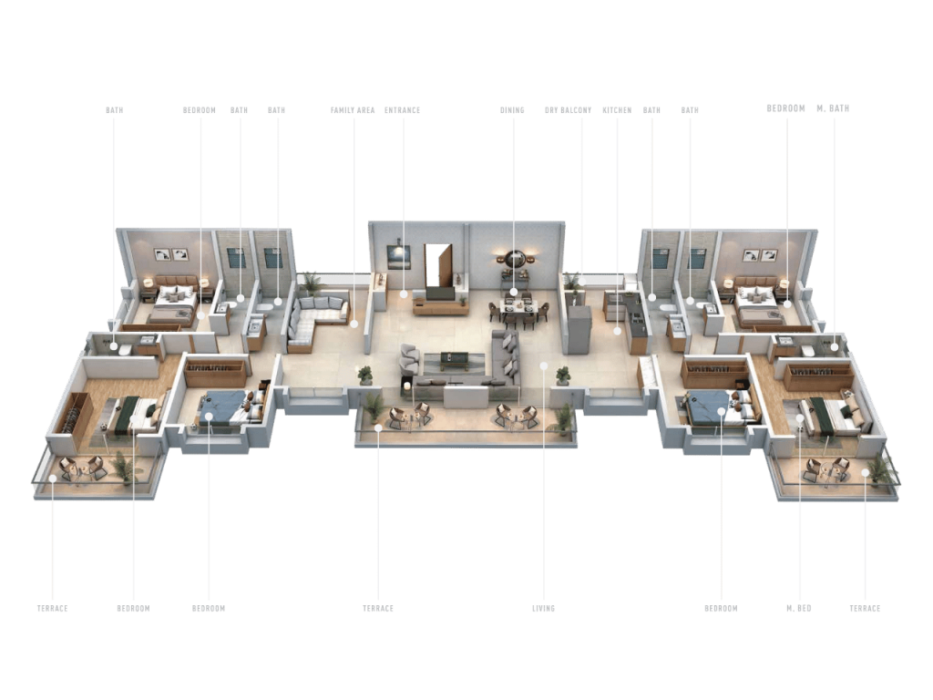 Premium 6 BHK Flats at Urban Skyline Phase 2